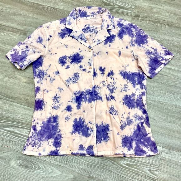 BP Purple and Cream Button Down Shirt - Picture 3 of 6